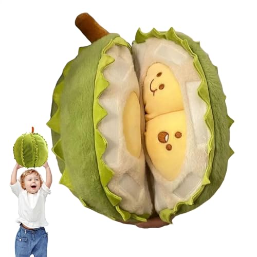 Durian Spielzeug, abnehmbares Kissen in Form von Früchten, schönes Durian-Plüschspielzeug, Entspannungsspielzeug, Schlafbegleiter für Erwachsene von Generic