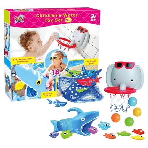 Duschring für Kleinkinder, Badespielzeug, 18 Kugeln mit Tiermotiv für Badewanne | Enhance Curiosity Badespielzeug für und Mädchen für Badewannen, Paar Duschring für Kleinkinder, Badespielzeug, 18 Kugeln mit Tiermotiv für Badewanne | Enhance Curiosity Badespielzeug für und Mädchen für Badewannen, Paar von Generic