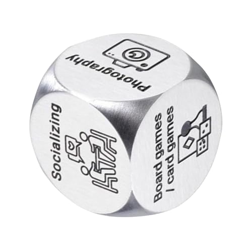 Edelstahl Dating Würfel Set - Edelstahl Dating Spiel, Entscheidungswürfel für Paare | Edelstahl Nacht-Würfelspiel, Entscheidungswürfel Wahlwerkzeug Edelstahl Dating Würfel Set - Edelstahl Dating Spiel, Entscheidungswürfel für Paare | Edelstahl Nacht-Würfelspiel, Entscheidungswürfel Wahlwerkzeug von Generic