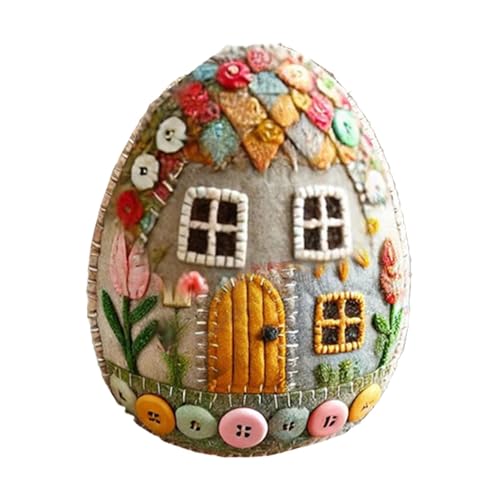 Eier-Set aus Filz – Eierhaus aus Filz Eierhaus aus Filz Bastelset Hühnerstall, Ostereier aus Filz, handbestickt, Dekoration für Ostereier Eier-Set aus Filz – Eierhaus aus Filz Eierhaus aus Filz Bastelset Hühnerstall, Ostereier aus Filz, handbestickt, Dekoration für Ostereier von Generic