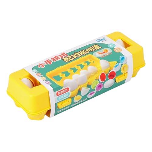 Eierkartonspielzeug, passende Eier für das Kind - Farbsorben der Farbe der Farbe entspricht der entsprechenden Farbe - Motorisches Lernspiel für Reisen zum Eierkartonspielzeug, passende Eier für das Kind - Farbsorben der Farbe der Farbe entspricht der entsprechenden Farbe - Motorisches Lernspiel für Reisen zum von Generic