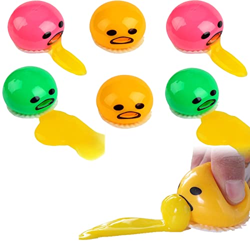 Eigelb-Druck-Ball Kotzen, 6 Stück Niedliches Stressabbau Quetschspielzeug zum Saugen von Faulen Eigelb Entlüftung Stress Kniffliges Squishy Kotzender Eigelb-Stressball Eigelb-Druck-Ball Kotzen, 6 Stück Niedliches Stressabbau Quetschspielzeug zum Saugen von Faulen Eigelb Entlüftung Stress Kniffliges Squishy Kotzender Eigelb-Stressball von Generic
