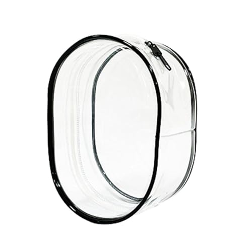 Eine interessante 15,5 cm große Puppenaufbewahrungstasche dickem PVC hoher Transparenz. Eine niedliche, sichere Hängetasche zum Spazierengehen mit dem Baby transparent Tne643 (Black, 15.5cm) von Generic