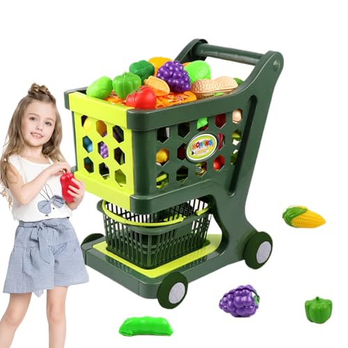 Einkaufskorb – Einkaufskorb-Tip, Trolley Simuliertes Spielset | Leichtgewichtiger Rollenspielwagen für | Mini Supermarket Karte PUST mit Rädern als Geschenk Einkaufskorb – Einkaufskorb-Tip, Trolley Simuliertes Spielset | Leichtgewichtiger Rollenspielwagen für | Mini Supermarket Karte PUST mit Rädern als Geschenk von Generic