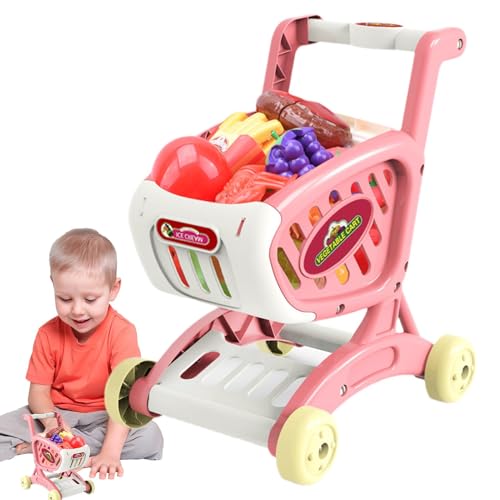 Einkaufswagen Spielzeug - Kinder im Einkaufszauber, Pädagogikspielzeuggeschenk | Supermarkt Einkaufswagen, Lebensmittelwagen Spielzeug mit vorgetäuschtem Obst Gemüse -Geschäft Accessoires für Alt Einkaufswagen Spielzeug - Kinder im Einkaufszauber, Pädagogikspielzeuggeschenk | Supermarkt Einkaufswagen, Lebensmittelwagen Spielzeug mit vorgetäuschtem Obst Gemüse -Geschäft Accessoires für Alt von Generic