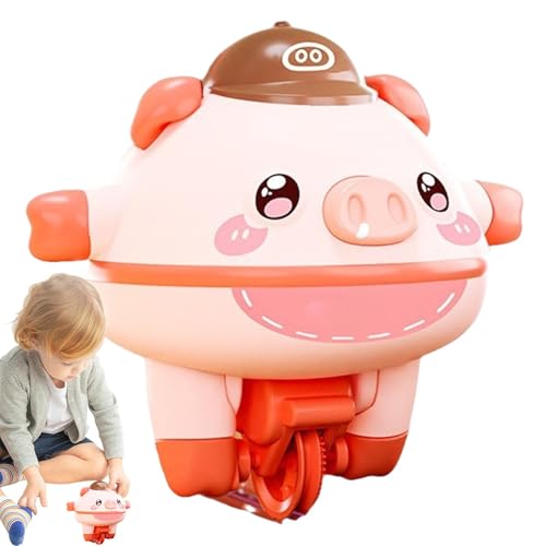 Einrad mit Seil – Schweinchen-Spielzeug | Lustiges interaktives Gyroskop-Spielzeug für die Entwicklung von Fähigkeiten, kreatives Geschenk für und Mädchen Einrad mit Seil – Schweinchen-Spielzeug | Lustiges interaktives Gyroskop-Spielzeug für die Entwicklung von Fähigkeiten, kreatives Geschenk für und Mädchen von Generic
