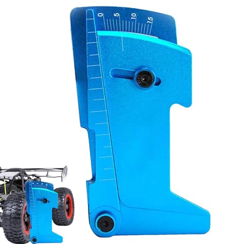 Einstellbares RC-Lineal, einstellbares Lineal für Auto, abriebfest, präzises Ausrichtungswerkzeug, stabiles Lineal für Fahrhöhe, Lkw, RC, Auto von Generic