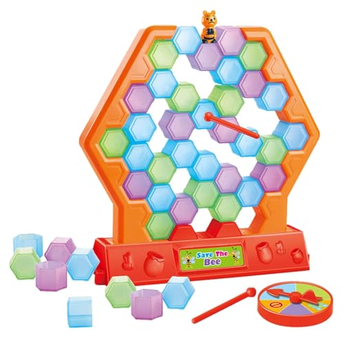 Eisbrecher-Set, Rettungsspiel, Ziegelbrecher-Set mit farbigen Blöcken, Wabenmuster, Bienenspiele für Kinder, Indoor-Aktivität für Kinder und Eisbrecher-Set, Rettungsspiel, Ziegelbrecher-Set mit farbigen Blöcken, Wabenmuster, Bienenspiele für Kinder, Indoor-Aktivität für Kinder und von Generic