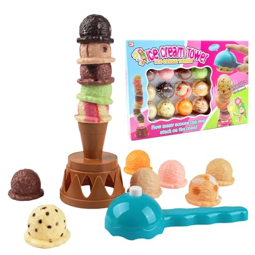 Eiscreme-Stapelspiel, Kinder-Eiscreme-Set, Stapelspielzeug, Lernspielzeug, Eisportionierer-Stapelspielzeug – Eiscreme-Spielzeug-Essen-Spielset, Eiscreme-Vorschul-Lernaktivitätsset, Feinmotorik-Spielze Eiscreme-Stapelspiel, Kinder-Eiscreme-Set, Stapelspielzeug, Lernspielzeug, Eisportionierer-Stapelspielzeug – Eiscreme-Spielzeug-Essen-Spielset, Eiscreme-Vorschul-Lernaktivitätsset, Feinmotorik-Spielze von Generic