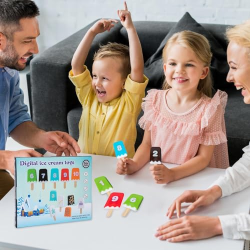 Eiscreme-Zählspielzeug – Interaktives, farbenfrohes Zahlenerkennungsspiel, Vorschulaktivität | Lernspielzeug für die Feinmotorik, Sortierwerkzeug für Kleinkinder, Feinmotorik-Trainingsspielzeug für de Eiscreme-Zählspielzeug – Interaktives, farbenfrohes Zahlenerkennungsspiel, Vorschulaktivität | Lernspielzeug für die Feinmotorik, Sortierwerkzeug für Kleinkinder, Feinmotorik-Trainingsspielzeug für de von Generic