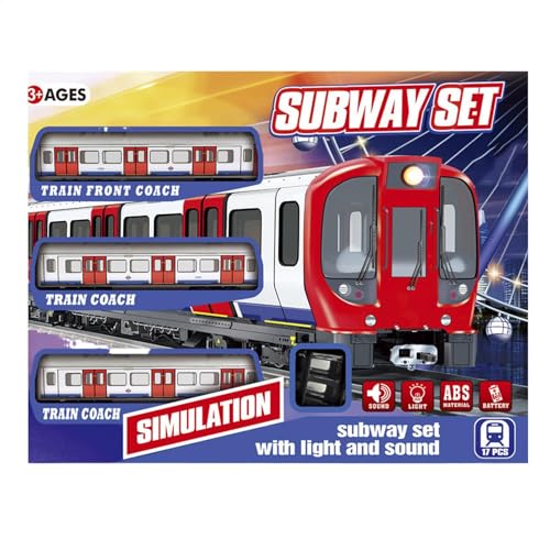 Eisenbahn-Set für Kleinkinder: elektrischer Retro-Zug, Retro-Bahn-Set für Kinder von 4 bis 10 Jahren, interaktives Fahrzeug-Set mit Licht und Sound Eisenbahn-Set für Kleinkinder: elektrischer Retro-Zug, Retro-Bahn-Set für Kinder von 4 bis 10 Jahren, interaktives Fahrzeug-Set mit Licht und Sound von Generic