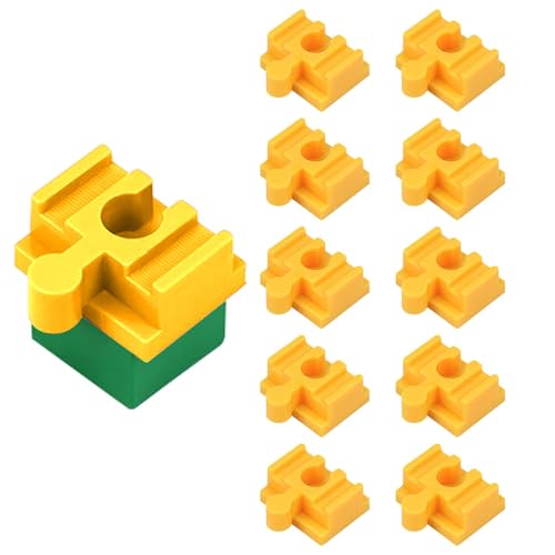 Eisenbahnverbinder, Eisenbahnverbindungsstücke,Spielzeugzug-Set Verbindungsteile | 10er Set aus Holz, Zugschiene Adapter Verbinder aus Holz für Kinder ab 3 Jahren Eisenbahnverbinder, Eisenbahnverbindungsstücke,Spielzeugzug-Set Verbindungsteile | 10er Set aus Holz, Zugschiene Adapter Verbinder aus Holz für Kinder ab 3 Jahren von Generic