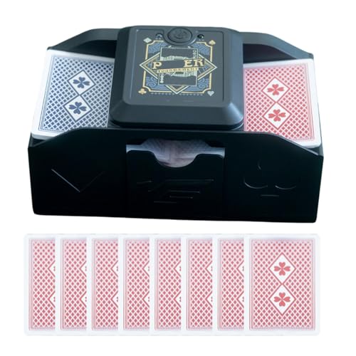 Electric Poker Shuffler, automatische Shuffler-Maschine, automatische Karten-Shufler-Maschine, schnelle batteriebetriebene Softkarten-Mischmaschine, Kartenspielwerkzeug in CA-Qualität von Generic