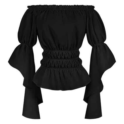 Elegantes Cosplay-Kostüm, Gothic-Spitze, gekräuseltes, schulterfreies Kleid für Halloween-Party, Abendbankett Anime Cosplay Kostüme Für Frauen Gemacht von Generic