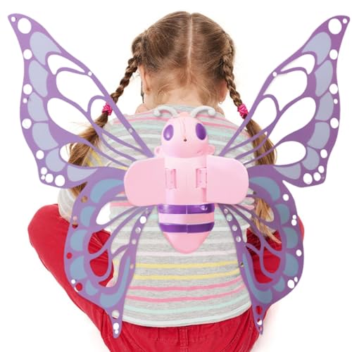Elektrisch leuchtender Feenflügel – funkelnde und flatternde Feenflügel | Halloween Fe Kostüm für Stage Show Mädchen ab 3 Jahren, Princess Cosplay für Halloween, Weihnachten Elektrisch leuchtender Feenflügel – funkelnde und flatternde Feenflügel | Halloween Fe Kostüm für Stage Show Mädchen ab 3 Jahren, Princess Cosplay für Halloween, Weihnachten von Generic