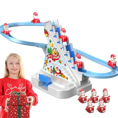 Elektrische Klettern Weihnachtsmann Musikalisches Spielzeug, Elektrische Kletterleiter - Santa Weihnachten Rolltreppe Batterien Powered | Automatische Achterbahn Spielset Leiterklettern für ba Elektrische Klettern Weihnachtsmann Musikalisches Spielzeug, Elektrische Kletterleiter - Santa Weihnachten Rolltreppe Batterien Powered | Automatische Achterbahn Spielset Leiterklettern für ba von Generic