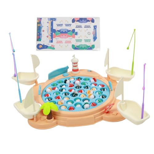 Elektrische Rotierende Magnetische Fischereispielzeugset mit Leichter Musik, Großes übergeordnetes Kind Interaktives Brettspiel für die Entwicklung von Handaugenkoordination Elektrische Rotierende Magnetische Fischereispielzeugset mit Leichter Musik, Großes übergeordnetes Kind Interaktives Brettspiel für die Entwicklung von Handaugenkoordination von Generic