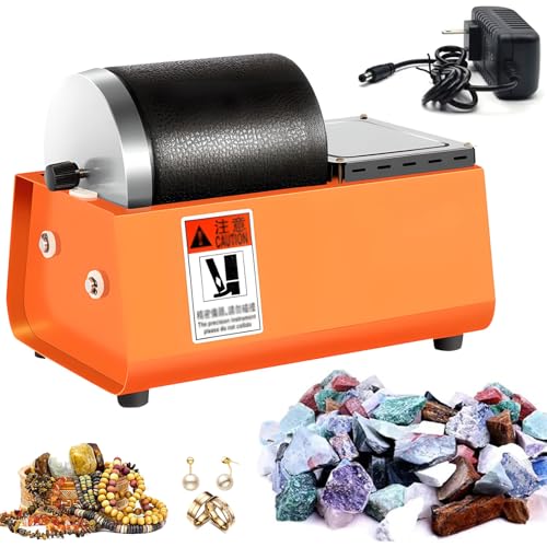 Elektrische Steinschleifmaschine, Einstellbare Geschwindigkeit, Edelsteinpolierer Mit Auslaufsicherem Gummifass, Geräuschreduzierendes Fass/doppelradantrieb, DIY-steinschleifer Für Geologie Elektrische Steinschleifmaschine, Einstellbare Geschwindigkeit, Edelsteinpolierer Mit Auslaufsicherem Gummifass, Geräuschreduzierendes Fass/doppelradantrieb, DIY-steinschleifer Für Geologie von Generic