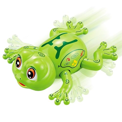 Elektrischer , elektrisches Froschspielzeug, beleuchtet mit Musik | interaktives Lernspielzeug zum Krabbeln mit Hindernisvermeidung für Kleinkinder und Mädchen von Generic