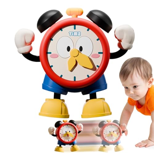 Elektrischer Wecker für Kinder, tanzende Roboteruhr, Spielzeug, Singeruhr, Kinderspielzeug, Spieluhr mit verschiedenen Geräuschen, Lernuhr für Vorschulkinder, R von Generic