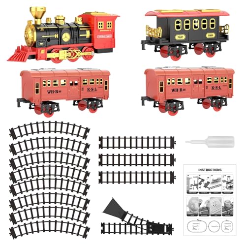 Elektrischer Zug für Jungen, elektrisches Zug-Set für Jungen, klassisches elektrisches Zug-Spielzeug, Modell Lokomotive, batteriebetriebenes Eisenbahn-Set, Spielzeug Elektrischer Zug für Jungen, elektrisches Zug-Set für Jungen, klassisches elektrisches Zug-Spielzeug, Modell Lokomotive, batteriebetriebenes Eisenbahn-Set, Spielzeug von Generic