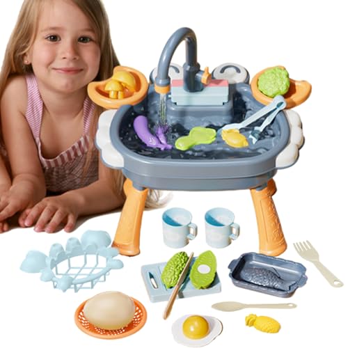Elektrisches Geschirrspüler Spielzeug, Kinder Rollenspiele elektrisches Geschirrspüler Spielzeug - Pool schwimmend Spielzeug mit verbessertem echtem Wasserhahn und Küchenutensilien Elektrisches Geschirrspüler Spielzeug, Kinder Rollenspiele elektrisches Geschirrspüler Spielzeug - Pool schwimmend Spielzeug mit verbessertem echtem Wasserhahn und Küchenutensilien von Generic