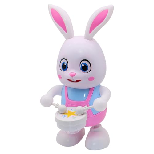 Elektrisches Kaninchen-Spielzeug, interaktives Spielzeug, Lernspielzeug, Kaninchen, beleuchtet, elektronisches Spielzeug, Kaninchen, tanzendes Spielzeug, Kaninchen, interaktiv, Musik, Plüsch von Generic