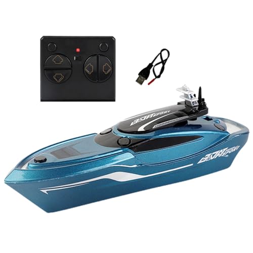 Elektrisches Spielzeugboot für Kinder - Wasserspielzeugboot, kleines wiederaufladbares Schnellboot | Blaues Boot, elektrisches Wasserspielzeug für Partys, Unterhaltung, Meetings von Generic