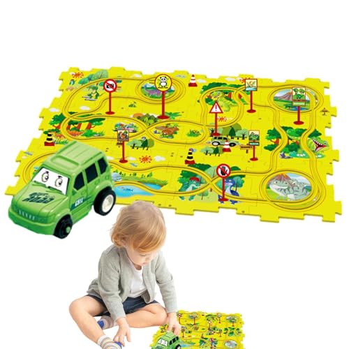 Elektro-Rennwaggon-Set – Bauspielzeug für Eisenbahnwagen, Montesori Lernspielzeug für Kinder, interaktives Kritisches Denken, lustiges Spielzeug von Generic