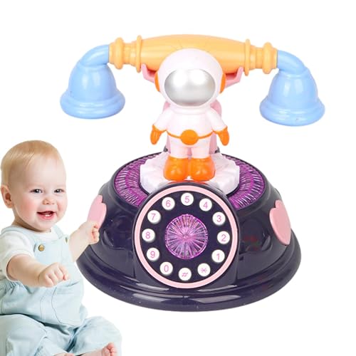 Elektronisches Musikspielzeug, drehbares Telefonspielzeug, Retro-Design, Astronauten-Design – tragbares Telefonspielzeug für Wohnzimmer, Haus, Büro Elektronisches Musikspielzeug, drehbares Telefonspielzeug, Retro-Design, Astronauten-Design – tragbares Telefonspielzeug für Wohnzimmer, Haus, Büro von Generic