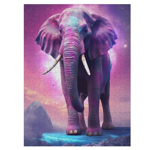 Elephant - 1000 Teile Puzzle – - Hochauflösendes - Gelegenheitsspiel – 1000 Teile Holzpuzzle 500 PCS von Generic