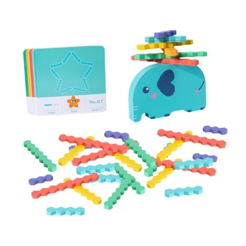 Elephant Balance Toy mit 40 Karten Holz Game für Kindergeburtstagsgeschenk von Generic