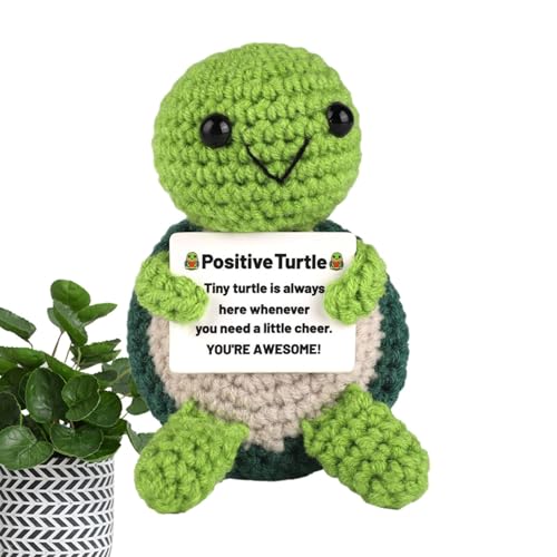Emotionale Stützschildkröte Häkelschildkröte | Kleine Haken Positive Tiere, 10 cm / 3,9 Zoll Häkel- , lustige süße Ermutigung Strickpuppe für Heimstudio Dekoration Emotionale Stützschildkröte Häkelschildkröte | Kleine Haken Positive Tiere, 10 cm / 3,9 Zoll Häkel- , lustige süße Ermutigung Strickpuppe für Heimstudio Dekoration von Generic