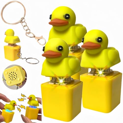 Enten-Schlüsselanhänger, EIN Stressabbau-Spielzeug mit quakenden Geräuschen und bunten Lichtern, wiederaufladbar, Knopfgeschenk, baut Stress ab und vertreibt die Zeit Enten-Schlüsselanhänger, EIN Stressabbau-Spielzeug mit quakenden Geräuschen und bunten Lichtern, wiederaufladbar, Knopfgeschenk, baut Stress ab und vertreibt die Zeit von Generic
