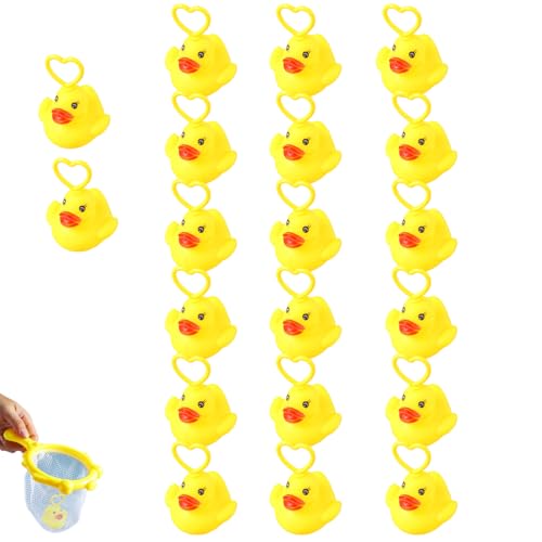Entenfischerei, Fischereispiel für Kinder,20 Stück Duck Floating Water Toys - Fun Carnival Game für Kinder Baby Mädchen sensorische Entwicklung Party Entenfischerei, Fischereispiel für Kinder,20 Stück Duck Floating Water Toys - Fun Carnival Game für Kinder Baby Mädchen sensorische Entwicklung Party von Generic