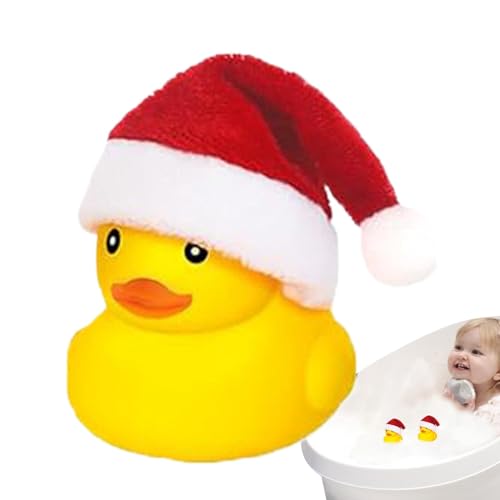 Entenspielzeug aus Gummi, Enten für – Niedliches Entenspielzeug mit Weihnachtsmannmütze, lustiges Quietschendes Entenspielzeug, tragbares Badeparty-Spielzeug für Weihnachten Entenspielzeug aus Gummi, Enten für – Niedliches Entenspielzeug mit Weihnachtsmannmütze, lustiges Quietschendes Entenspielzeug, tragbares Badeparty-Spielzeug für Weihnachten von Generic
