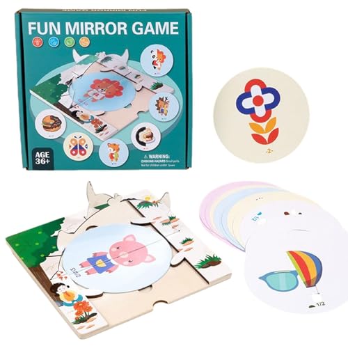 Entsprechendes Musterspiel, Puzzle-Matching-Spiel, Bildgebung Puzzlespiegel, Lernspielzeug, Vorschul-Lernspielzeug, Feinmotorik, Puzzle, frühes Lernspielzeug für und von Generic