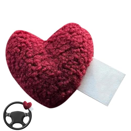 Entzückende Auto-Armaturenbrett-Verzierung, Armaturenbrett-Ornament | Auto Center Control Deco Peluga Heart | Cartoon Mitte Control Dekorationen für Frauen, Plüsch von Generic