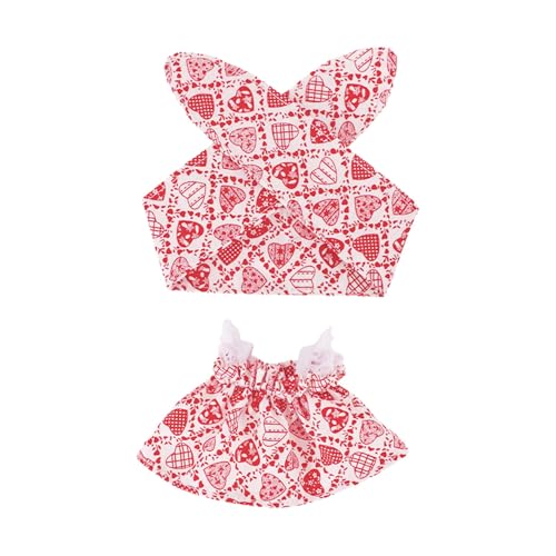 Entzückende Puppe im Blumenkleid mit Haarband, weicher Stoffbegleiter, perfekt für Kinder ab 3 Jahren Qmh262 (A, One Size) von Generic