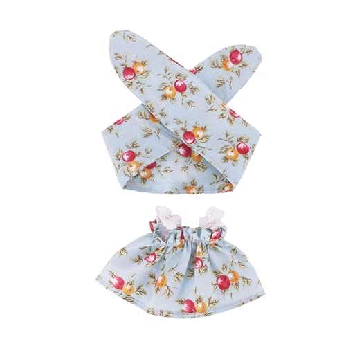 Entzückende Puppe im Blumenkleid mit Haarband, weicher Stoffbegleiter, perfekt für Kinder ab 3 Jahren Qmh262 (E, One Size) von Generic