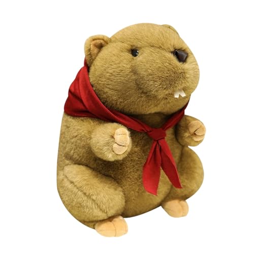 Entzückendes Murmeltier-Plüschtier, weiche Kuschelpuppe für Kinder, perfekt für Kinder, Jungen und Mädchen, Begleiter für drinnen und draußen Vzm566 (C, 25cm) von Generic
