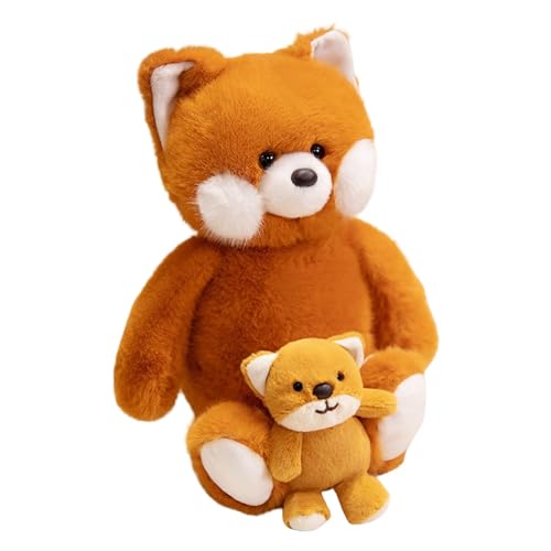 Entzückendes Tier und Set, weiche Stofftiere für Kinder, perfekt für Kleinkinder, Jungen und Mädchen, für drinnen und draußen Qmh68 (Orange, 33cm) von Generic