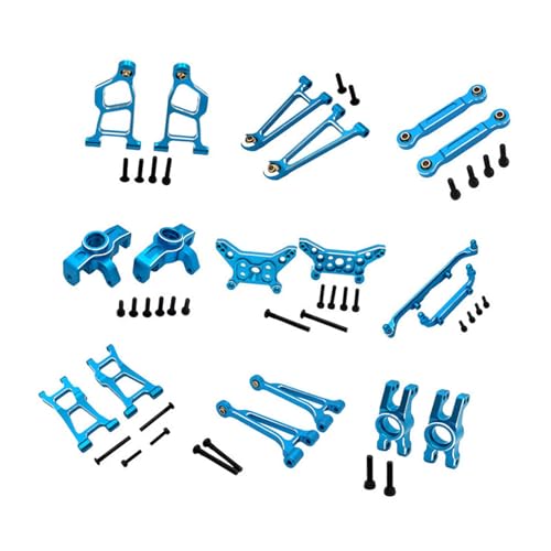 Ersatzteile für ferngesteuerte Autos, Aluminium, Metall-Upgrade-Kit für RC-Autozubehör für 1:14, Blau von Generic