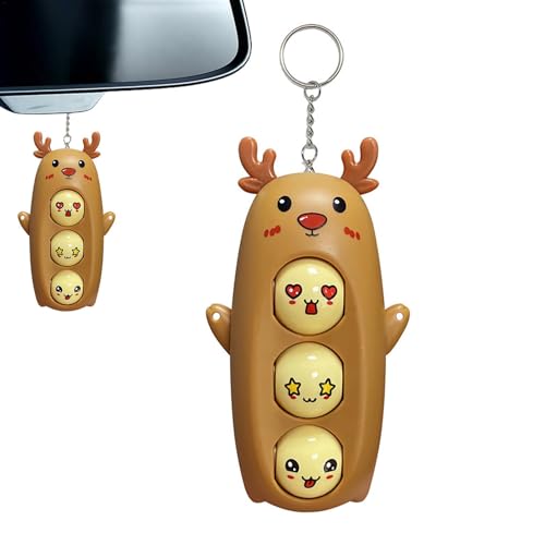 Expressionsspielzeug, wechselndes Gesicht, Gesichtsausdruck, Elchornament, Cartoon-Ausdruck, mit rollenden Perlen, multifunktional, kreatives Anti-Stress-Spielzeug für Erwachsene von Generic
