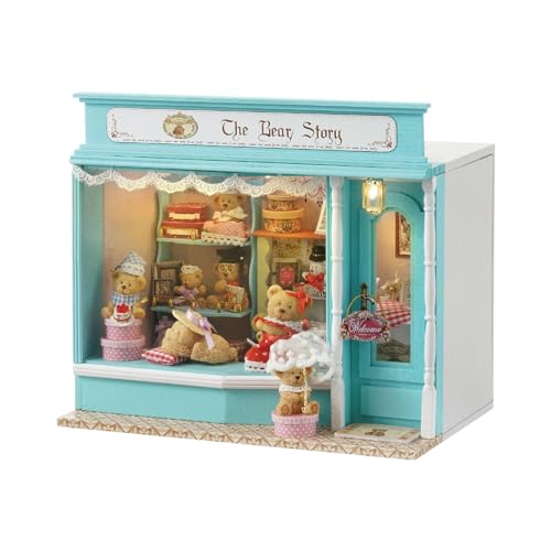Exquisites Puppenhausmöbelset Aus Holz mit Miniaturzubehör, Bärengeschichte Exquisites Puppenhausmöbelset Aus Holz mit Miniaturzubehör, Bärengeschichte von Generic