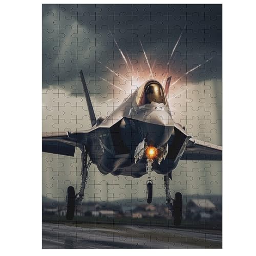F 35 Fighter - 1000 Teile Puzzle – - Hochauflösendes - Gelegenheitsspiel – 1000 Teile Holzpuzzle 200 von Generic