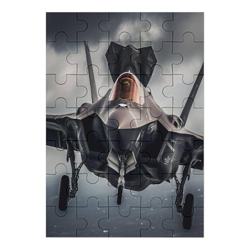F 35 Fighter - 1000 Teile Puzzle – - Hochauflösendes - Gelegenheitsspiel – 1000 Teile Holzpuzzle 35 von Generic