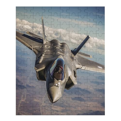 F 35 Fighter - 1000 Teile Puzzle – - Hochauflösendes - Gelegenheitsspiel – 1000 Teile Holzpuzzle 70 von Generic