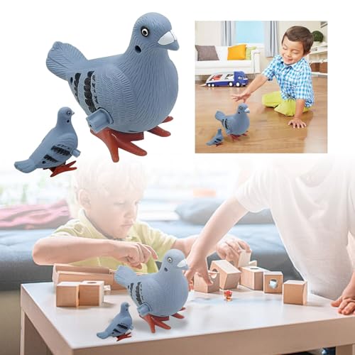 Factorys Aufzieh-Springspielzeug, Frühlingsvogel, für Kinder, ideal für Jungen Mädchen (White, 10cm) von Generic