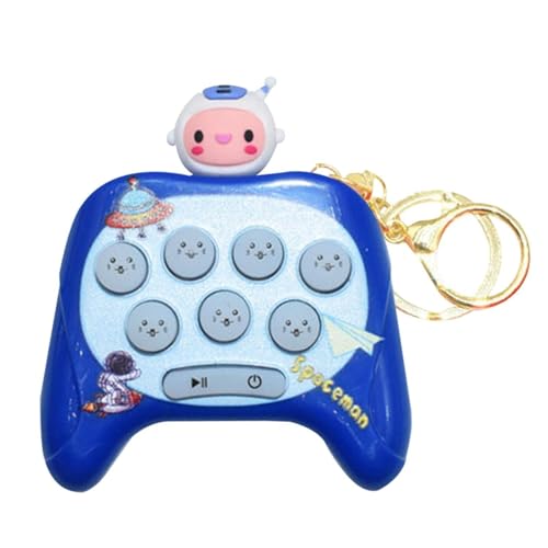 Factorys Quick Push Puzzle Spiel Quick Push Spiel Handheld Maschine Schnelles Reaktionsspiel Handspiel Entspannungsspiel für Mädchen (Blue, 9X7.5CM) von Generic